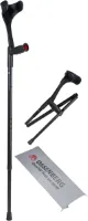Opvouwbare carbon kruk met softgrip - 1 stuk