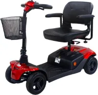 Opvouwbare scootmobiel Drive ST3 met vering en verlichting rood