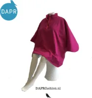 PRETTY IN PINK - Warme rolstoelcape winddicht en waterafstotend kort