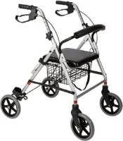 RIDDER® Rollator Eco Premium - Opvouwbaar - Met mand - Met hand- en parkeerrem en een laadvermogen tot 110 kg