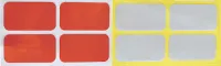 Reflector Stickers wit en rood (set van 8 stuks)
