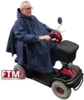 Regencape scootmobiel uitneembare voering