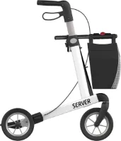 Rehasense Server zithoogte 62 cm - zachte comfort wielen - Large  WIT - Gewicht 7,2 kg - Scootmobiel Steenwijk uitvoering