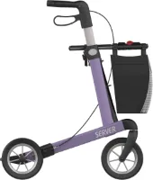 Rehasense Server zithoogte 62 cm - zachte comfort wielen - Large  paars - Gewicht 7,2 kg - Scootmobiel Steenwijk uitvoering
