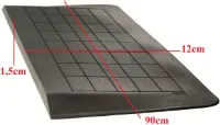 Roege international Drempelhulp 1,5 cm zwart 120 mm x 900 mm