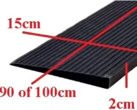 Roege international Drempelhulp 2 cm zwart met lijmlaag 150 mm x 1000 mm
