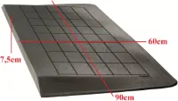 Roege international Drempelhulp 7,5 cm zwart 600 mm x 900 mm