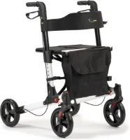Rollator Double, lichtgewicht rollator, kleur Wit