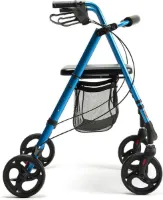 Rollator Eco Plus opklapbaar merk Vermeiren in kleur Blauw