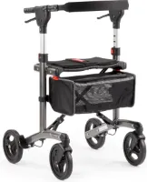 MultiMotion rollator Trollimaster RA60 Antraciet small Stevig zitje - Gewicht 7,2 kg