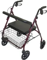 Rollator XL - Zitbreedte 57 cm -  Max. Gebruikersgewicht 317 kg - Rollator XXL