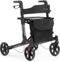 Rollator double, lichtgewicht rollator, kleur antraciet
