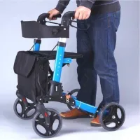 Rollator voor binnen en buiten - opvouwbaar met zitvlak
