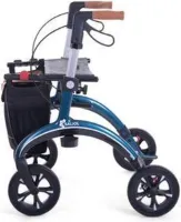 SALJOL Carbon rollator Midnight Blue, zithoogte 62cm
