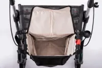 SALJOL Carbon rollator tas met cognac klep