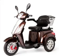 Scootmobiel Hippicx - Scootmobile 4 All - Dubbele spiegel - Bruine uitvoering