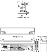 Scootmobiel accu MK AGM 12V-1,9Ah