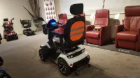 Scootmobiel reflectiescherm - signaal rood