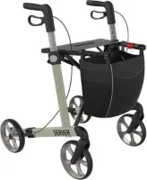 Server Lichtgewicht Rollator Champagne Medium - Zachte comfort banden