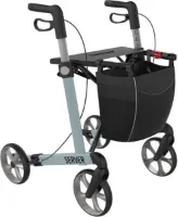 Server Lichtgewicht Rollator Lichtblauw - Standaard banden