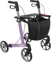 Server Lichtgewicht Rollator Lila - Zachte comfort banden