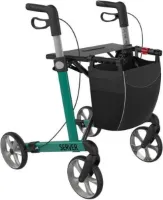 Server Lichtgewicht Rollator Turquoise - Zachte comfort banden