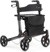 Lichtgewicht Rollator - Dubbel Opvouwbaar - Antraciet