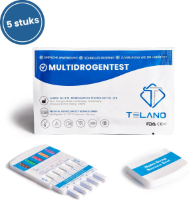 5 stuks Multidrugstest 10 - Drugstest urine - Betrouwbaar en Nauwkeurig - Thuistestenkopen.nl