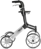 TrustCare Let's Go Out rollator - Zilver/Zwart