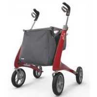 Ultra Lichtgewicht Carbon Rollator by Acre (4.9 kg) Rood