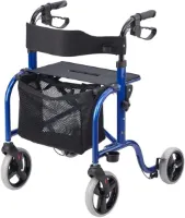 Ultra Lichtgewicht rollator Smart blauw