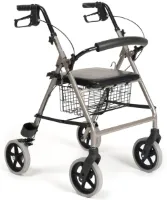 Vermeiren rollator Eco light Hard zitje - rugsteun - stokhouder - Gewicht 6,6 kg