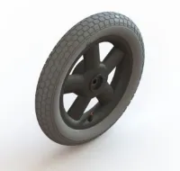 Wiel 12 inch compleet (trommelrem) luchtband