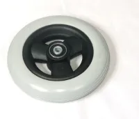 Wiel 150x30mm (6x1.1/4 inch) massief grijs
