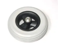 Wiel 175x40mm (7x1.3/4 inch) massief grijs