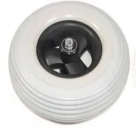 Wiel 200x50mm (8x2 inch) Massief grijs