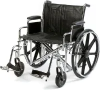 XL Rolstoel tot 204 kg (Zitbreedte 55 cm)