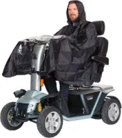 Zorgtrader - Scootmobiel regenponcho - Zwart