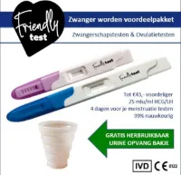 Zwanger worden voordeelpakket zwangerschapstest ovulatietest midstream 2 maand voorraad
