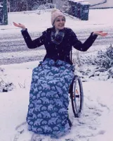 adult volwassen Voetenzak rolstoel beenwarmer scootmobiel beenzak Wheelchair Cosy Polar Bears adult volwassen Been warmer