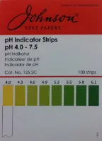 pH - meetstrips zuurgraad, zuur - / base- balans 100 stuks