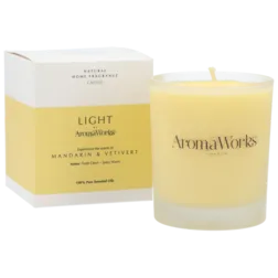 AromaWorks Light Range Candle Mandarin & Vetivert (30cl)