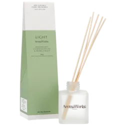 AromaWorks Light Range Reed Diffuser Lemongrass & Bergamot (100ml)