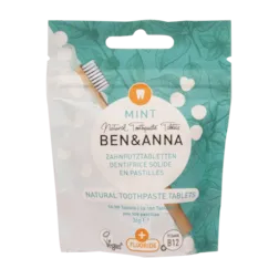 Ben & Anna Natuurlijke Tandpasta Tabletten met Fluoride (100 Stuks)