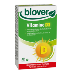 Biover Vitamine D3, 10mcg (45 Capsules)
