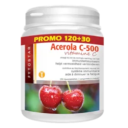 Fytostar Acerola Vitamine C, 500mg (150 Tabletten)