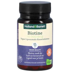 Holland & Barrett Biotine 10.000 mcg Vegan Liposomale Kauwtabletten (120 kauwtabletten)