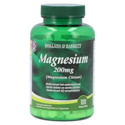Holland & Barrett Magnesium Citraat, 200mg (100 Tabletten)