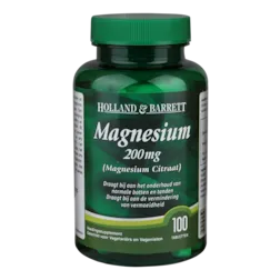 Holland & Barrett Magnesium Citraat, 200mg (100 Tabletten)