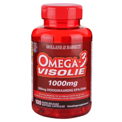 Holland & Barrett Omega 3 Visolie 1000mg 100 Capsules